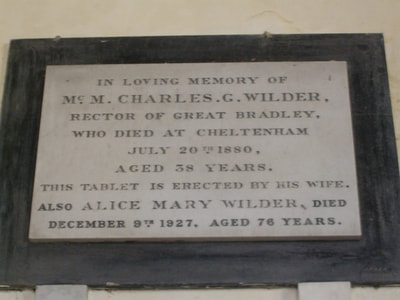 Charles Wilder plaque