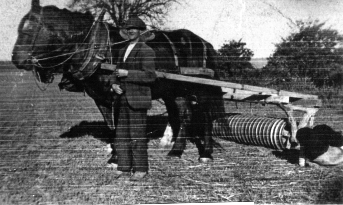 clem smith & horse with plough
