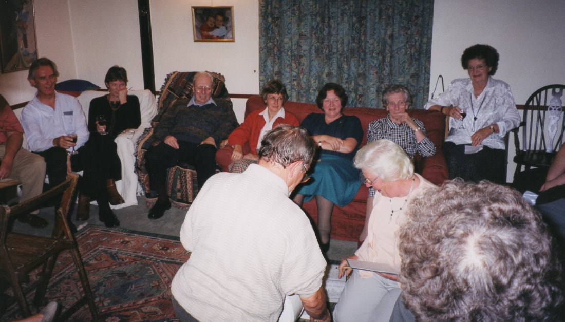 seated people in room