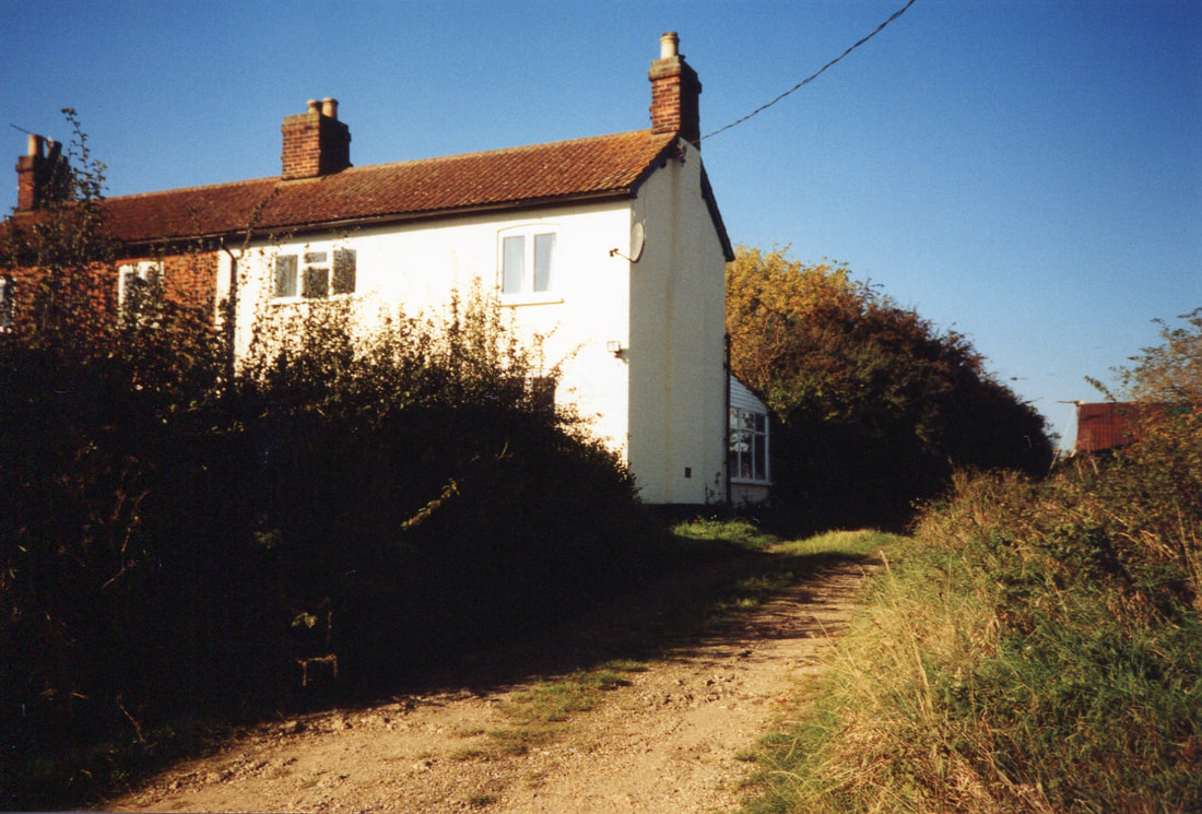 semi detached house and track
