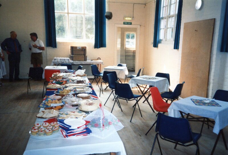tables & chairs in village hall