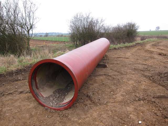 New water pipelin