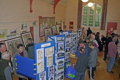 exhibition in village hall
