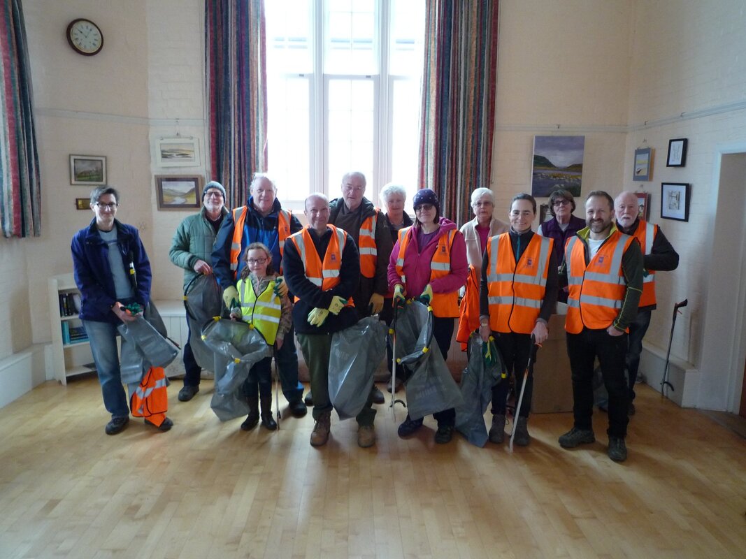 group of litter pickers