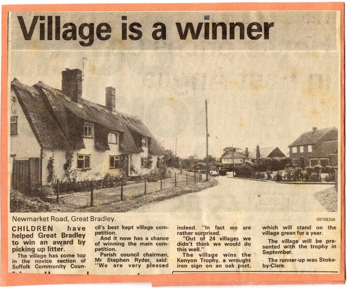 press cutting - view of Yew Tree cottage