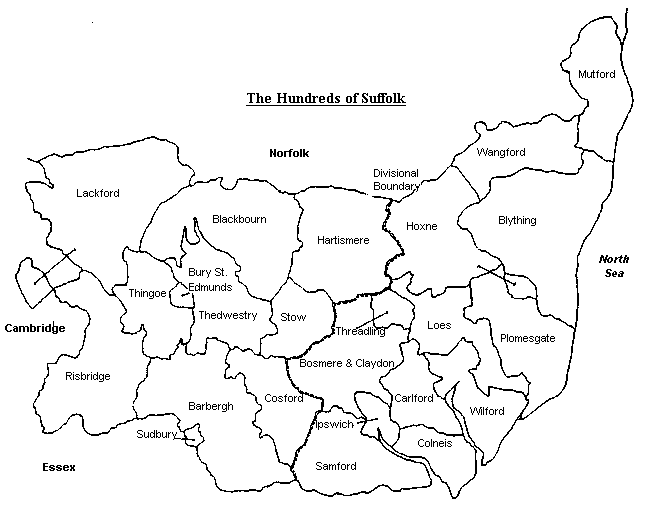 map of suffolk hundreds