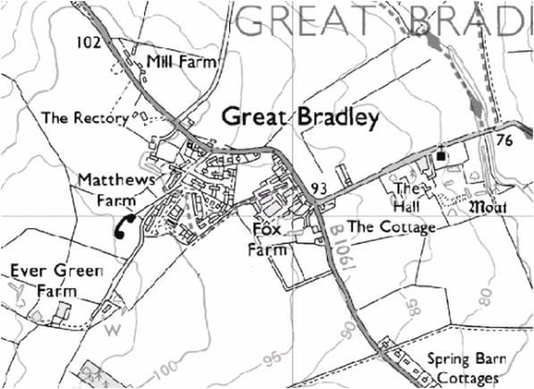 Great Bradley map from 1970