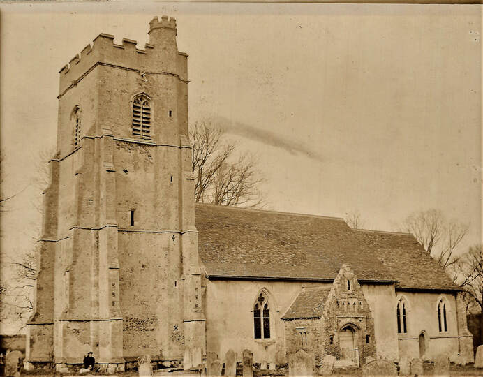 Great Bradley Church approx 1900