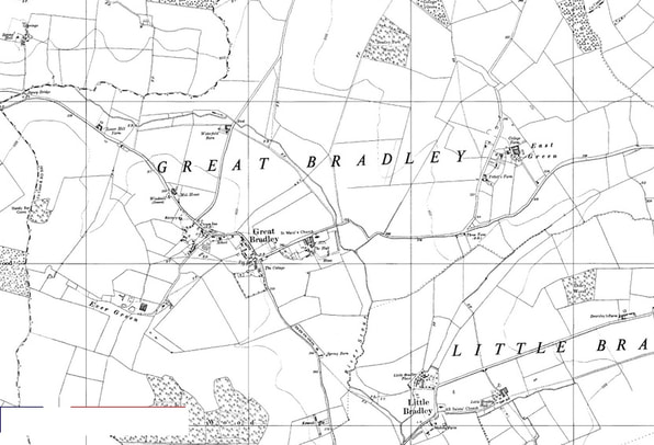 Great Bradley area map