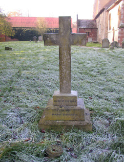 cross on grave of Burnard Wilder