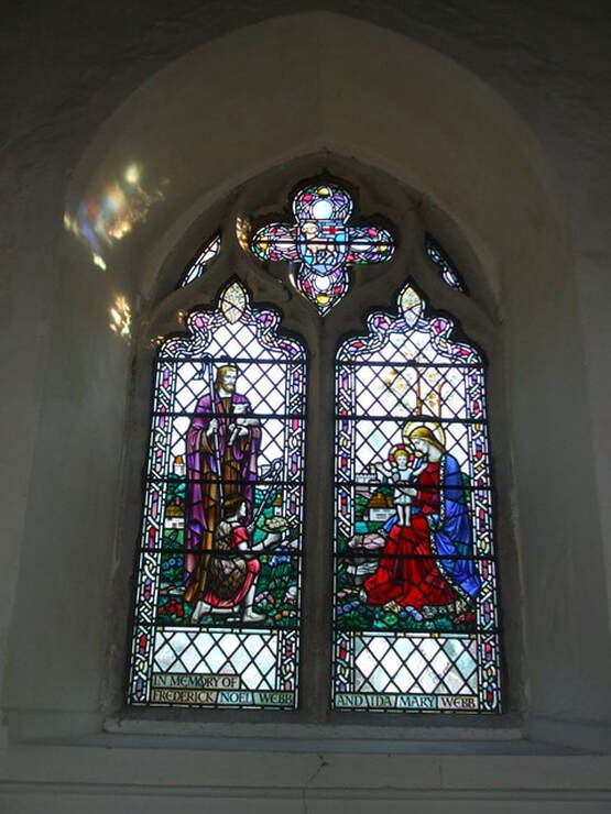 nave stained glass window
